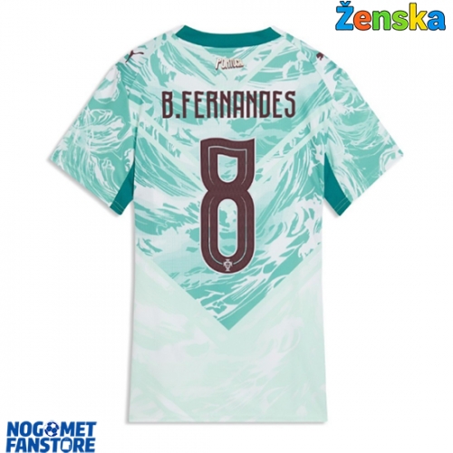 Portugal Bruno Fernandes #8 Gostujuci Dres za Ženska SP 2026 Kratak Rukav